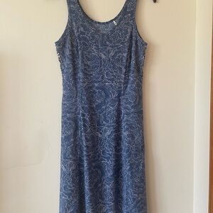 Toad & Co blue floral dress